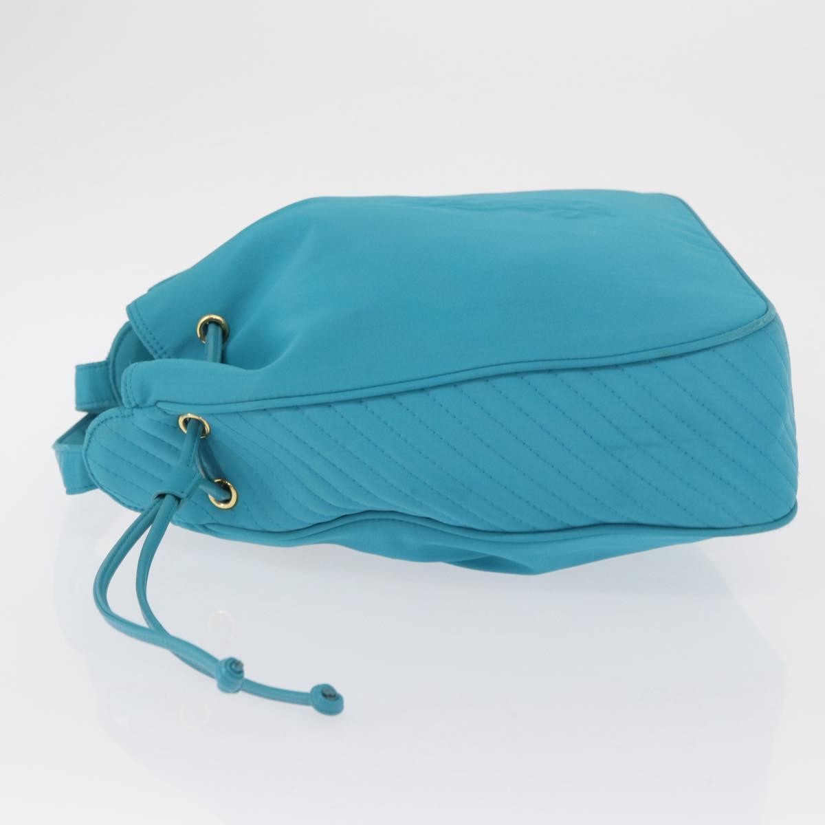 Saint Laurent Vintage Shoulder Bag Nylon, TURQUOISE, NYLON, Shoulder bag