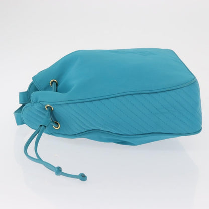 Saint Laurent Vintage Shoulder Bag Nylon, TURQUOISE, NYLON, Shoulder bag