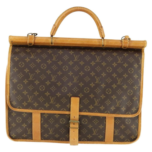 Louis Vuitton Sac Chasse Hunting Bag Monogram Canvas, BROWN, CANVAS, Travel bag