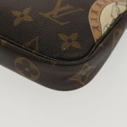 Louis Vuitton Pochette Accessoires Monogram Canvas, BROWN, CANVAS, Clutche & pouche