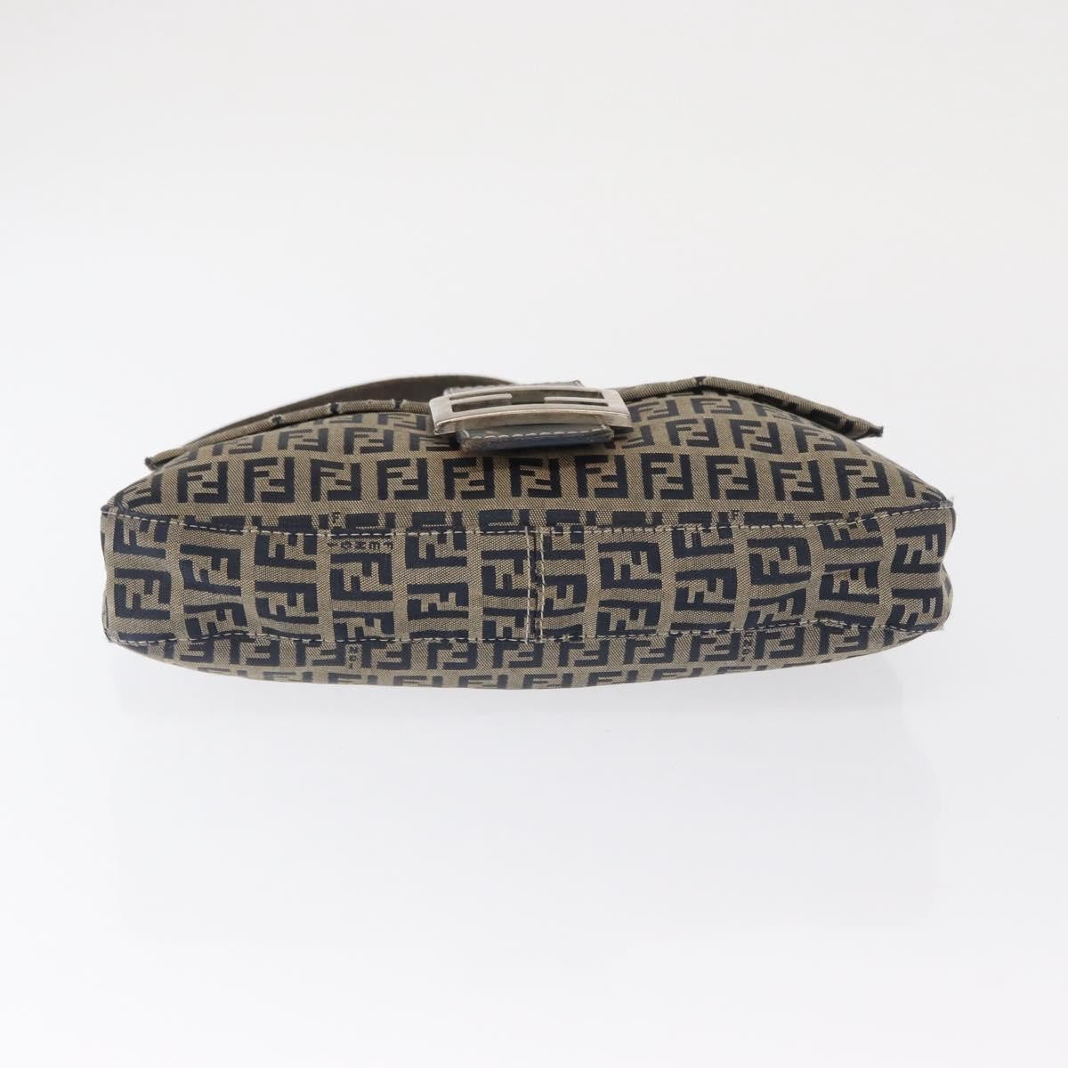 Fendi Baguette Bag Zucchino Canvas, NAVY, CANVAS, Shoulder bag