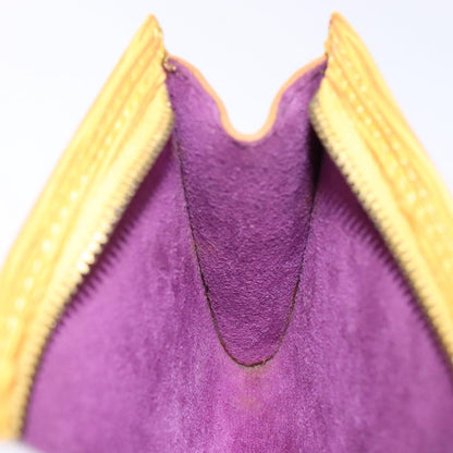 Louis Vuitton Pochette Accessoires Epi Leather, YELLOW, LEATHER, Clutche & pouche