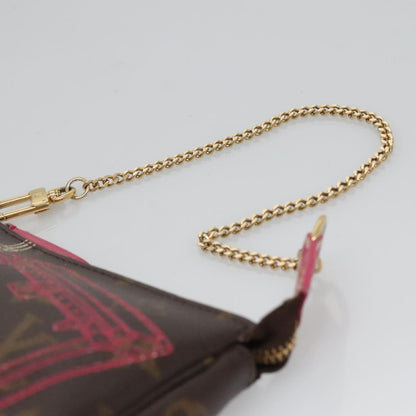 Louis Vuitton Pochette Accessoires Limited Edition Christmas Animation Monogram Canvas, BROWN, CANVAS, Clutche & pouche