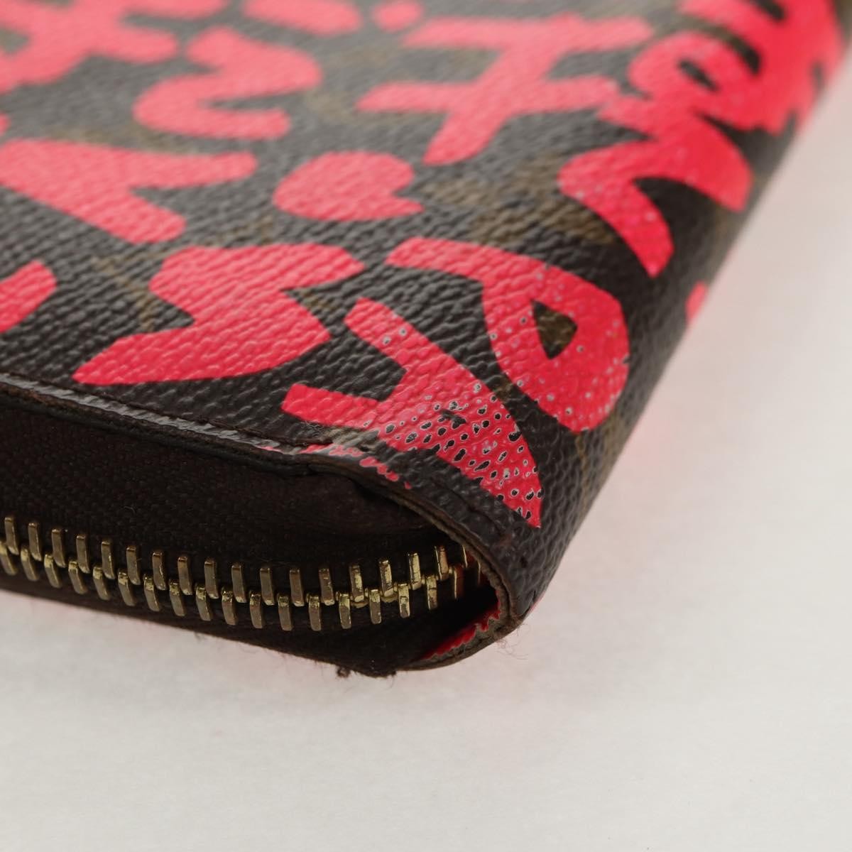 Louis Vuitton Zippy Wallet NM Monogram Graffiti, PINK, CANVAS, Wallets