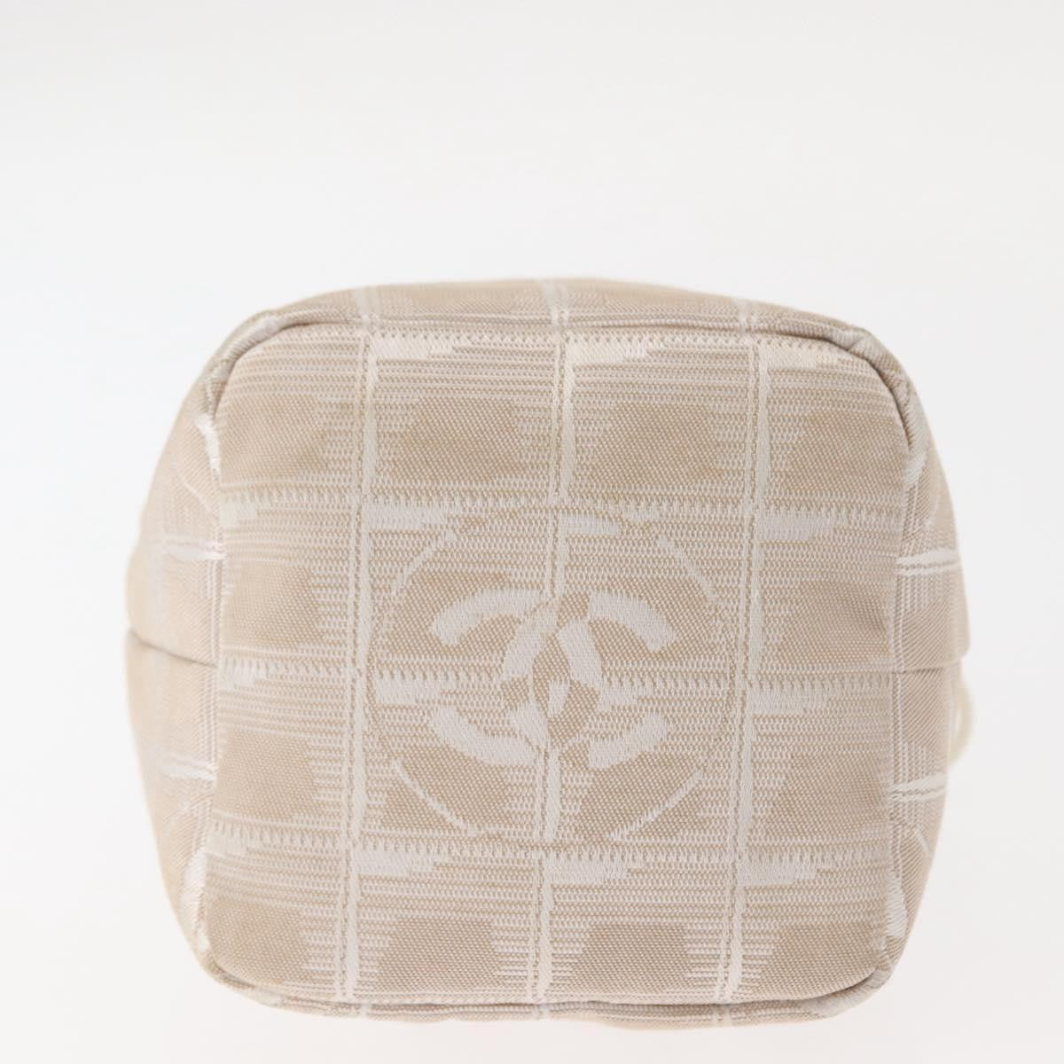 Chanel Travel line pouch Nylon, Beige, Nylon, Clutch