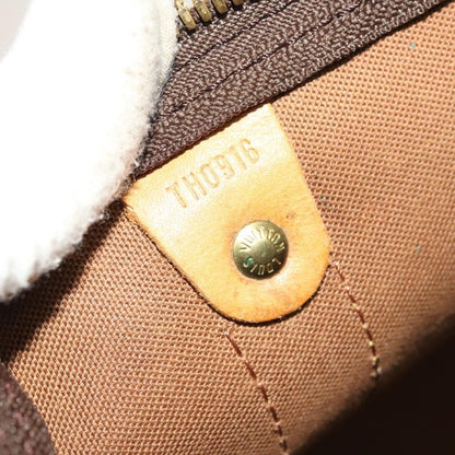 Louis Vuitton Keepall Bandouliere Bag Monogram Canvas, BROWN, CANVAS, Travel bag
