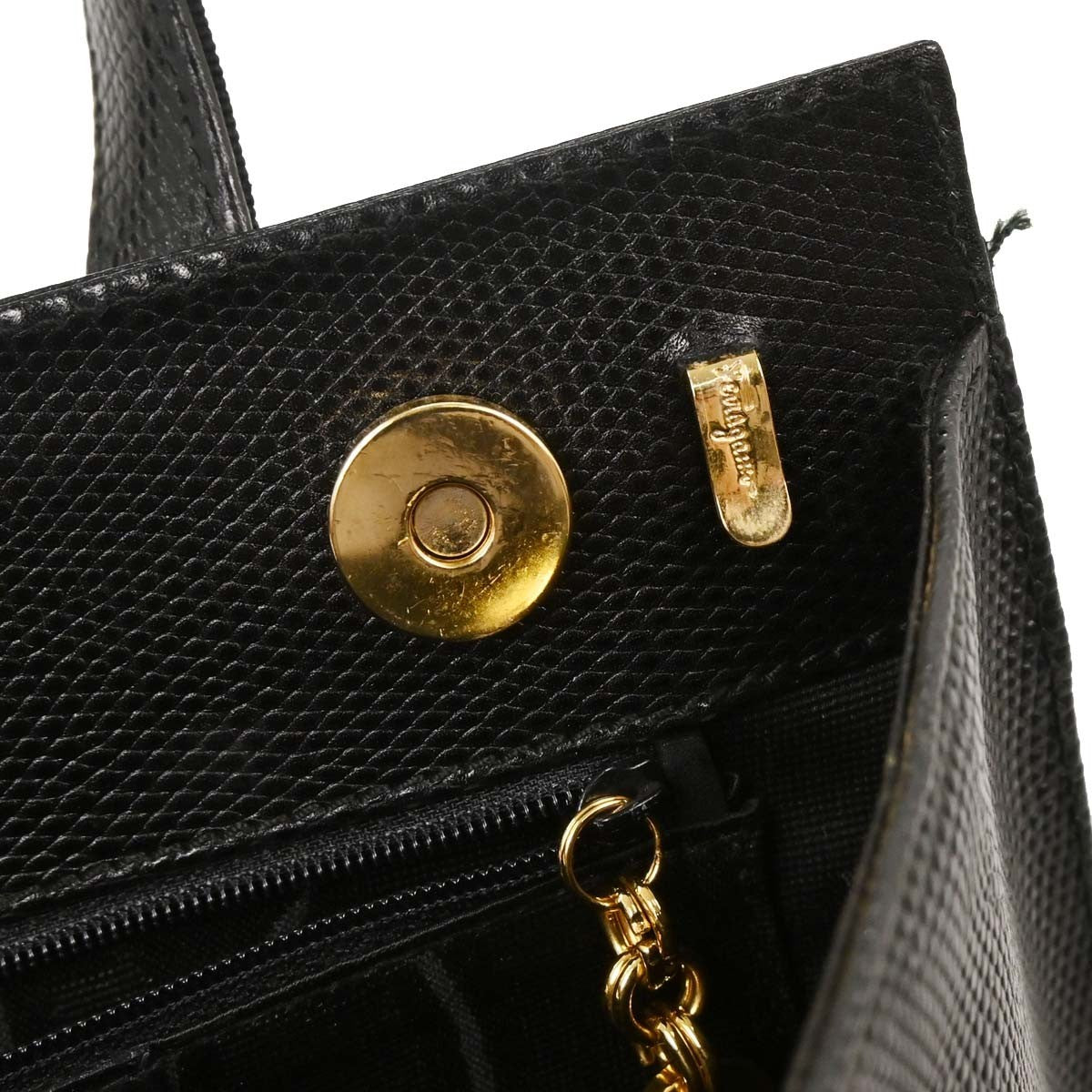 Salvatore Ferragamo Convertible Vara Bow Tote Leather, BLACK, LEATHER, Handbag