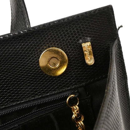 Salvatore Ferragamo Convertible Vara Bow Tote Leather, BLACK, LEATHER, Handbag