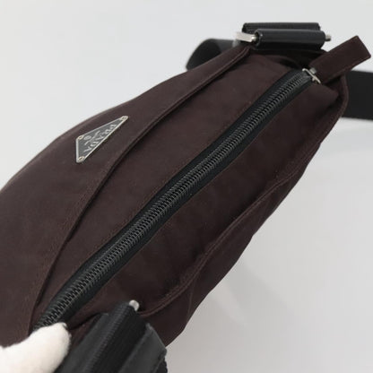 Prada Flat Messenger Bag Tessuto, BLACK, NYLON, Shoulder bag