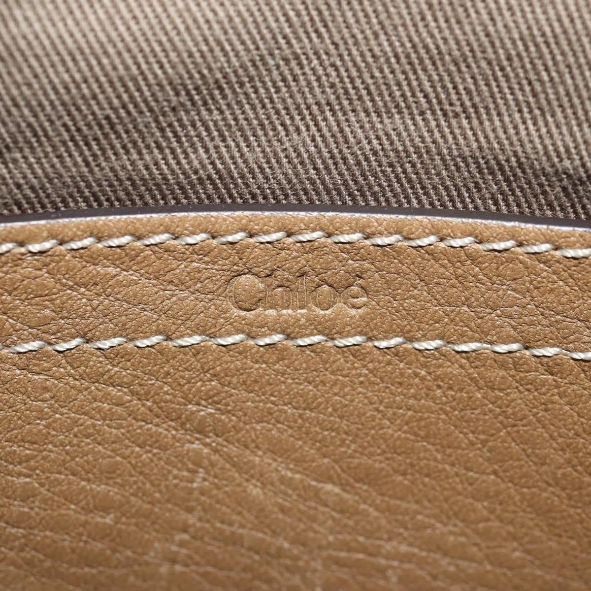 Chloe Marcie Saddle Bag Leather, BEIGE, LEATHER, Shoulder bag