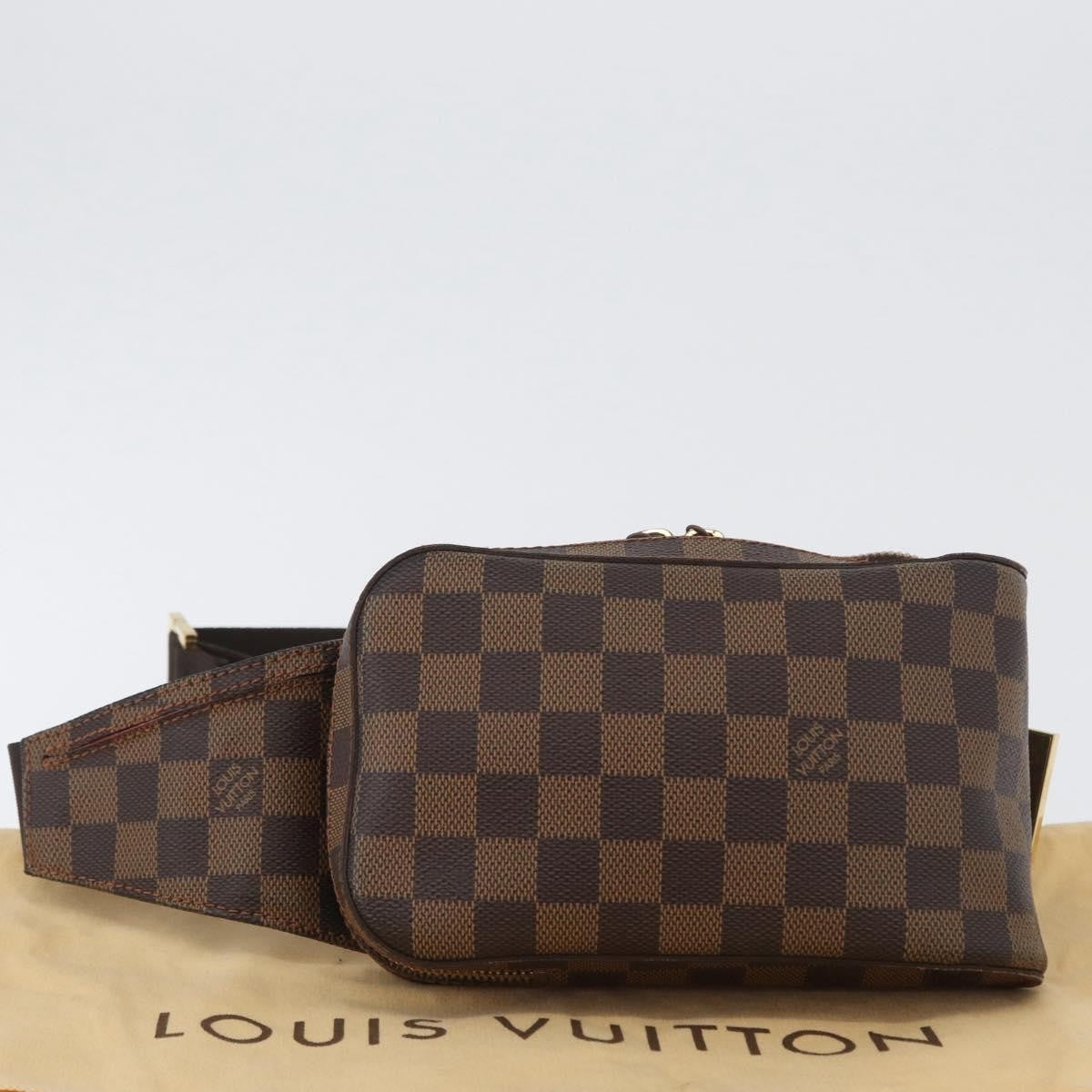 Louis Vuitton Geronimos Waist Bag Damier, BROWN, CANVAS, Shoulder bag