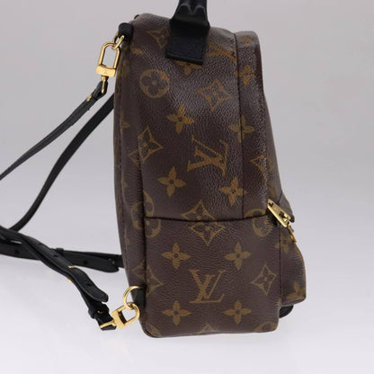 Louis Vuitton Palm Springs Backpack Monogram Canvas, BROWN, CANVAS, Backpack