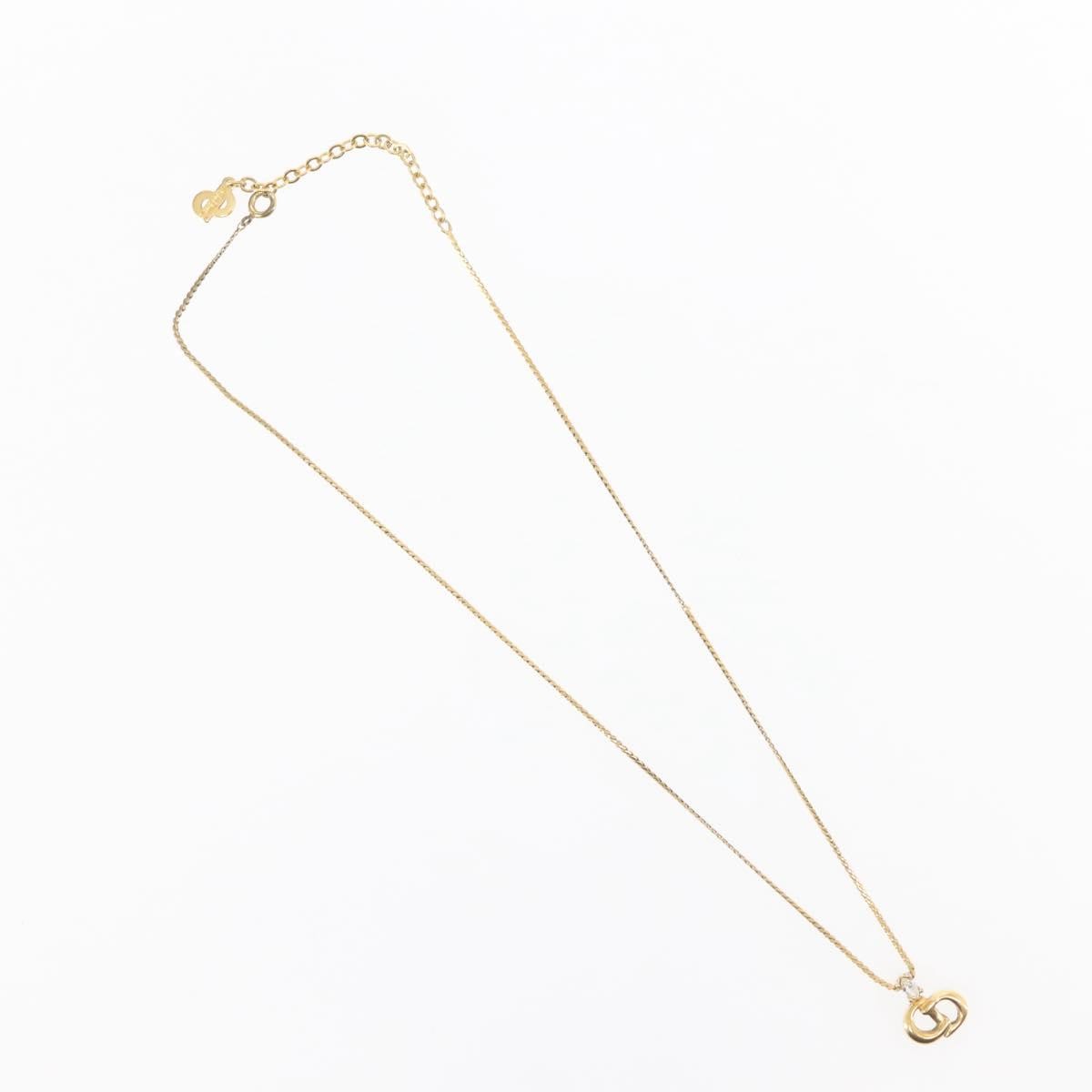 Christian Dior CD Logo necklace Metal, GOLD, METAL, Necklace