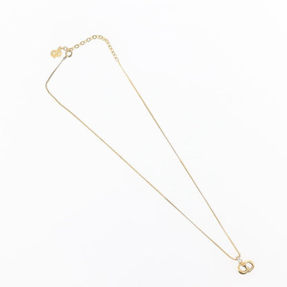 Christian Dior CD Logo necklace Metal, GOLD, METAL, Necklace