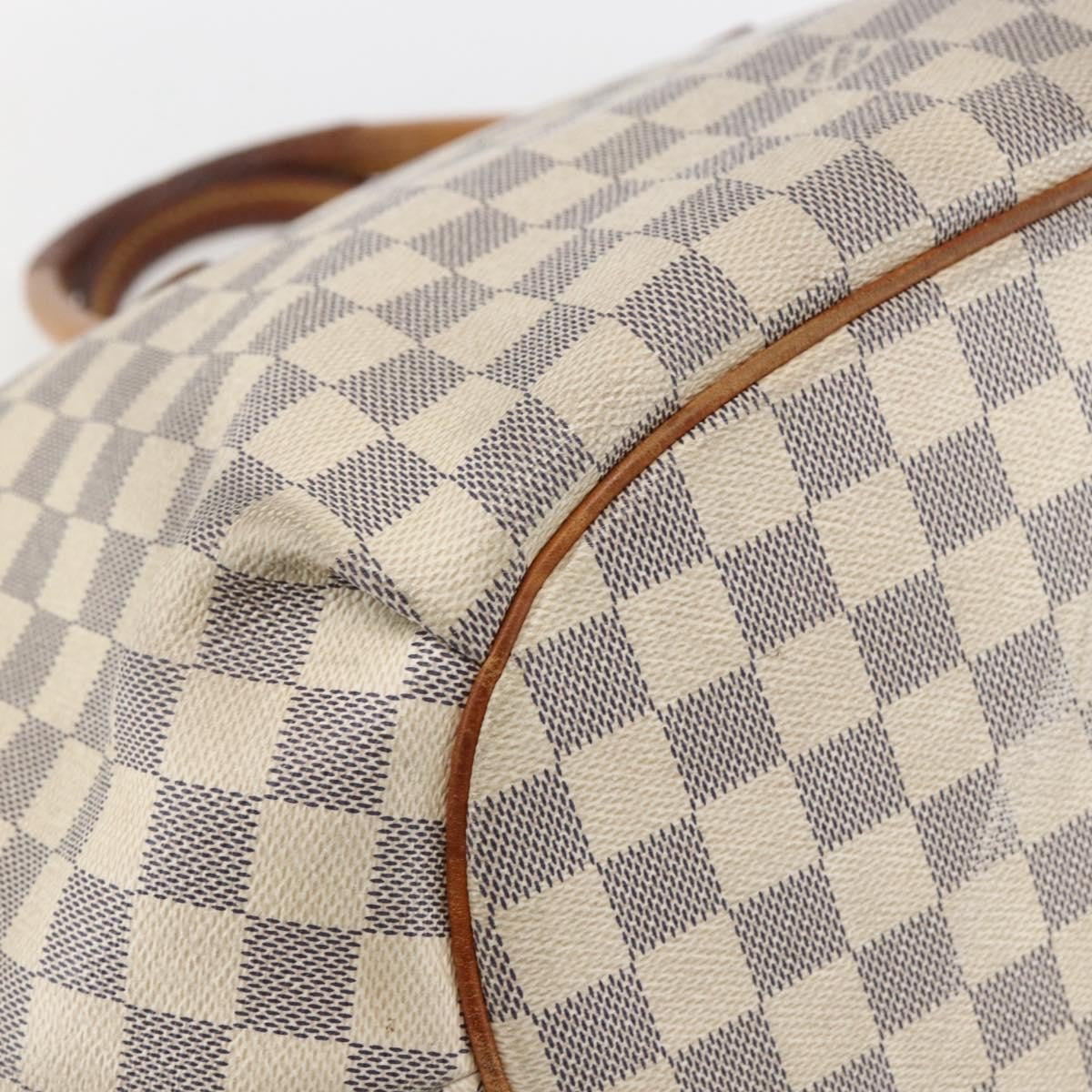 Louis Vuitton Riviera Handbag Damier, WHITE, CANVAS, Handbag