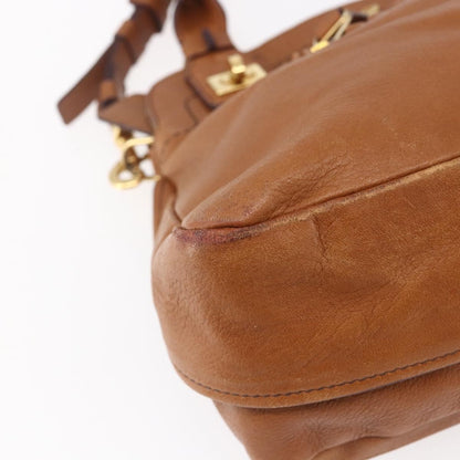 Chloe Margaret Handbag Leather, BROWN, LEATHER, Handbag