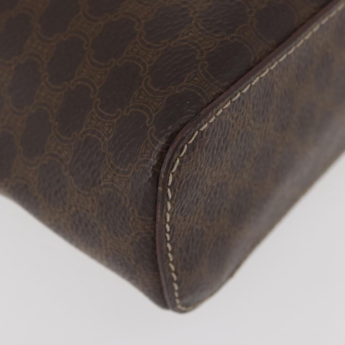 Celine Macadam Vanity Bag Canvas, Brown, Canvas, Clutch