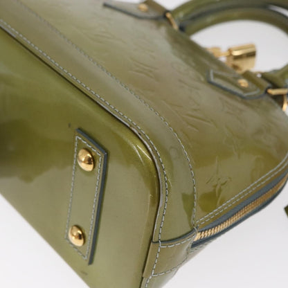 Louis Vuitton Alma Handbag Patent Leather, KHAKI, PATENT_LEATHER, Handbag