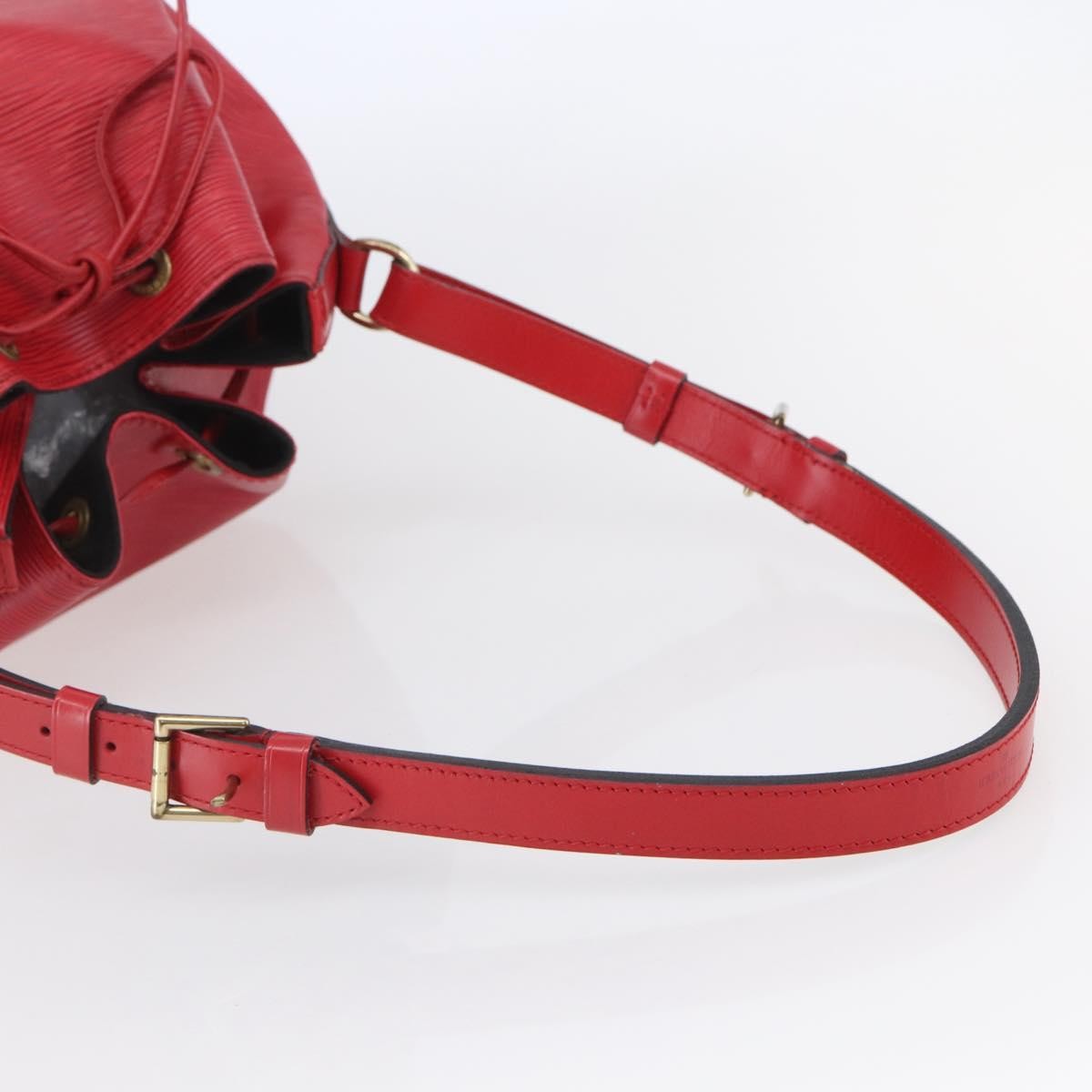 Louis Vuitton Petit Noe Handbag Epi Leather, RED, LEATHER, Handbag