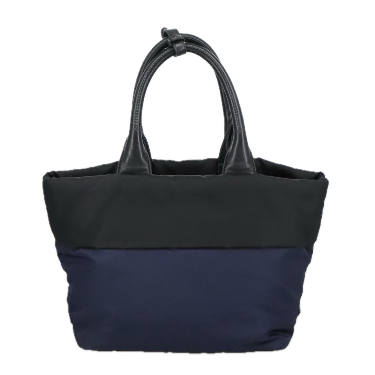 Prada Convertible Double Tote Tessuto, Navy, Nylon, Tote Bag