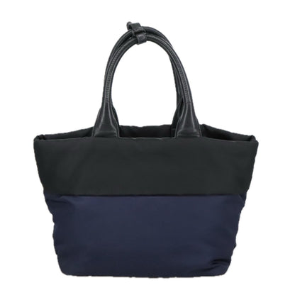 Prada Convertible Double Tote Tessuto, Navy, Nylon, Tote Bag