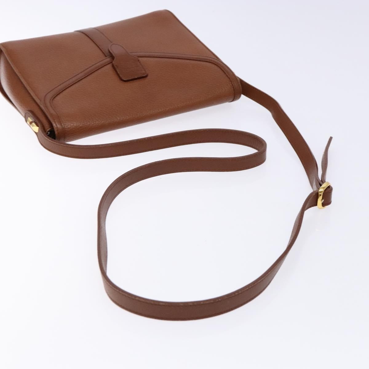 Burberry Flap Shoulder Bag Leather, BROWN, LEATHER, Shoulder bag