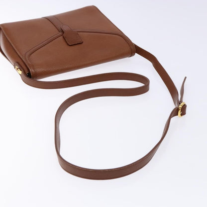 Burberry Flap Shoulder Bag Leather, BROWN, LEATHER, Shoulder bag