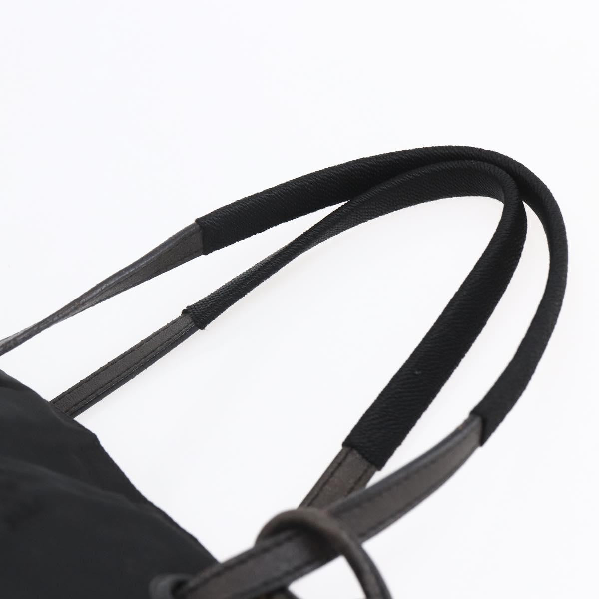 Prada Vintage Tote Nylon, BLACK, NYLON, Tote bag