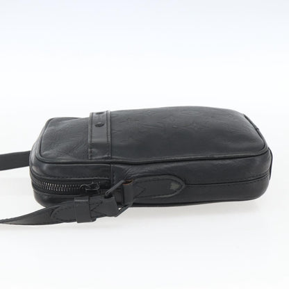 Louis Vuitton Danube Handbag Monogram Shadow Leather, BLACK, LEATHER, Shoulder bag