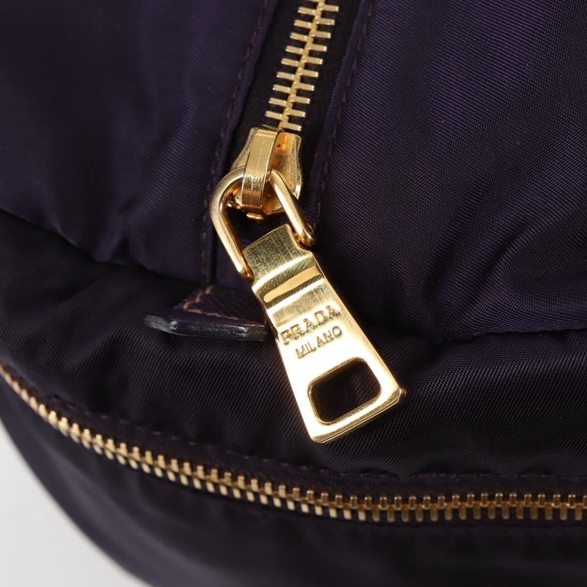 Prada Vintage Boston Bag Nylon, PURPLE, NYLON, Bag
