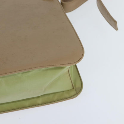 Prada Vintage Shoulder Bag Leather, BEIGE, LEATHER, Shoulder bag