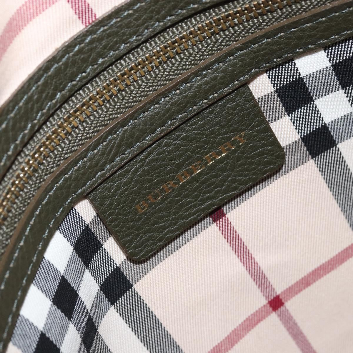 Burberry Vintage Shoulder Bag Leather, Khaki, Leather, Shoulder Bag