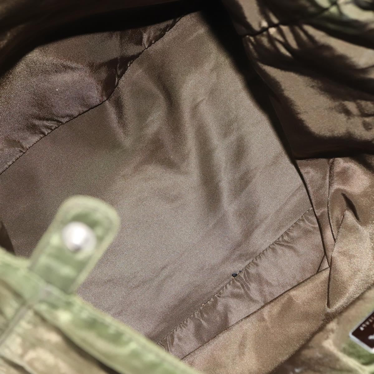 Prada Resin Handle Tote Tessuto, Khaki, Nylon, Tote Bag