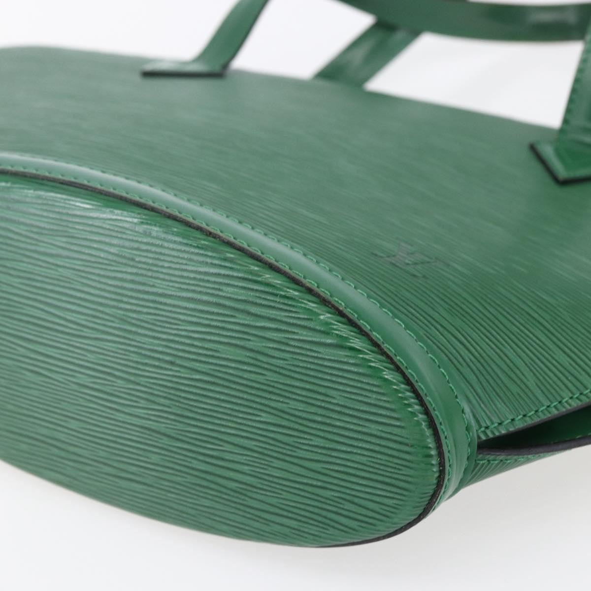 Louis Vuitton Saint Jacques Handbag Epi Leather, GREEN, LEATHER, Shoulder bag