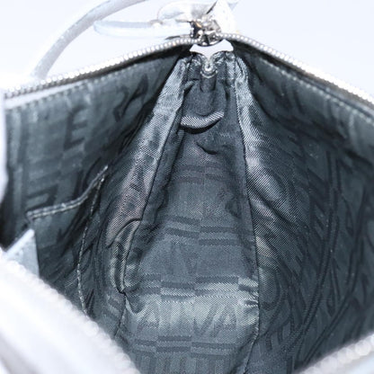 Salvatore Ferragamo Gancini Shoulder Bag Leather, SILVER, LEATHER, Shoulder bag