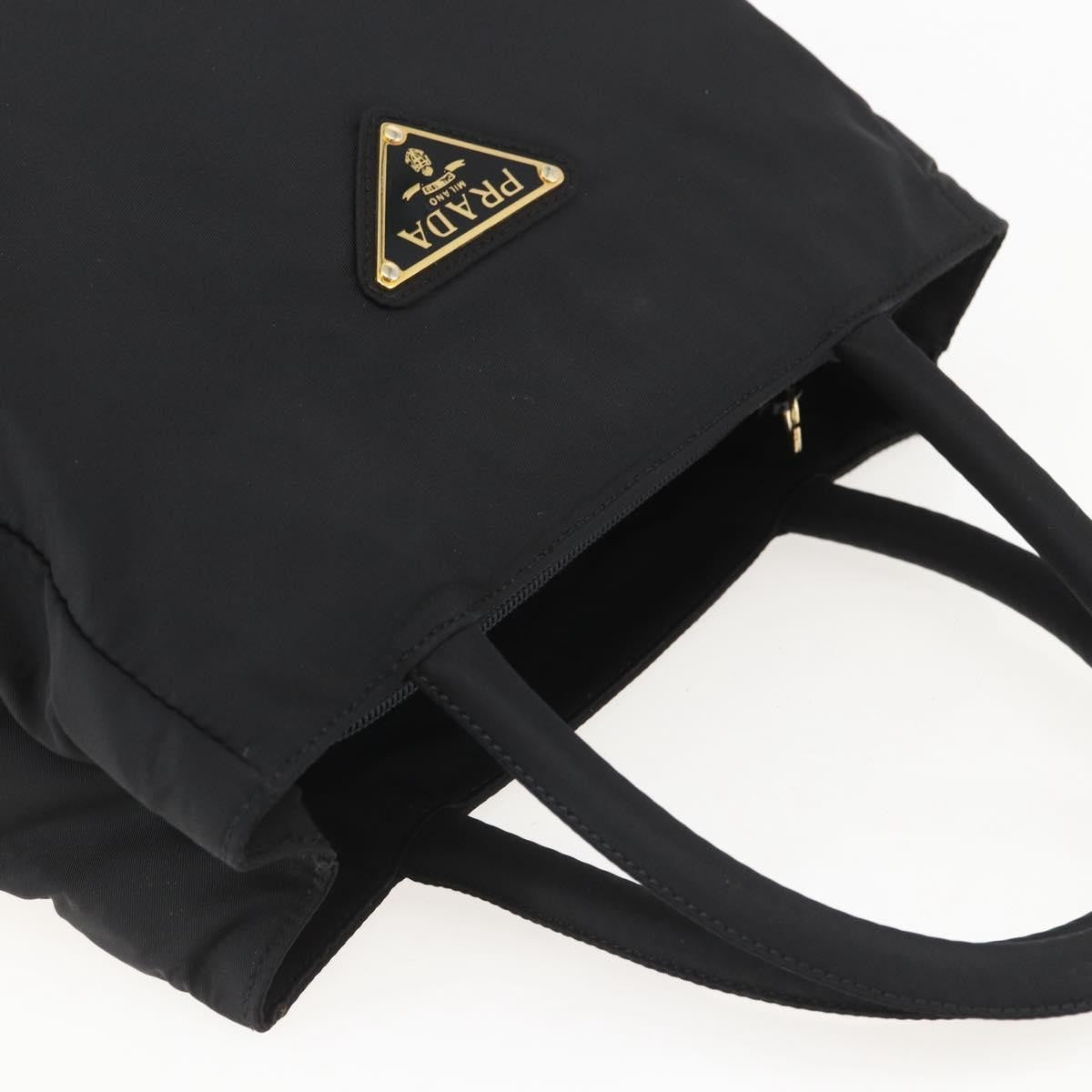 Prada Vintage Tote Nylon, BLACK, NYLON, Tote bag