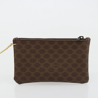 Celine Macadam Shoulder Bag PVC Leather, Brown, PVC, Shoulder Bag