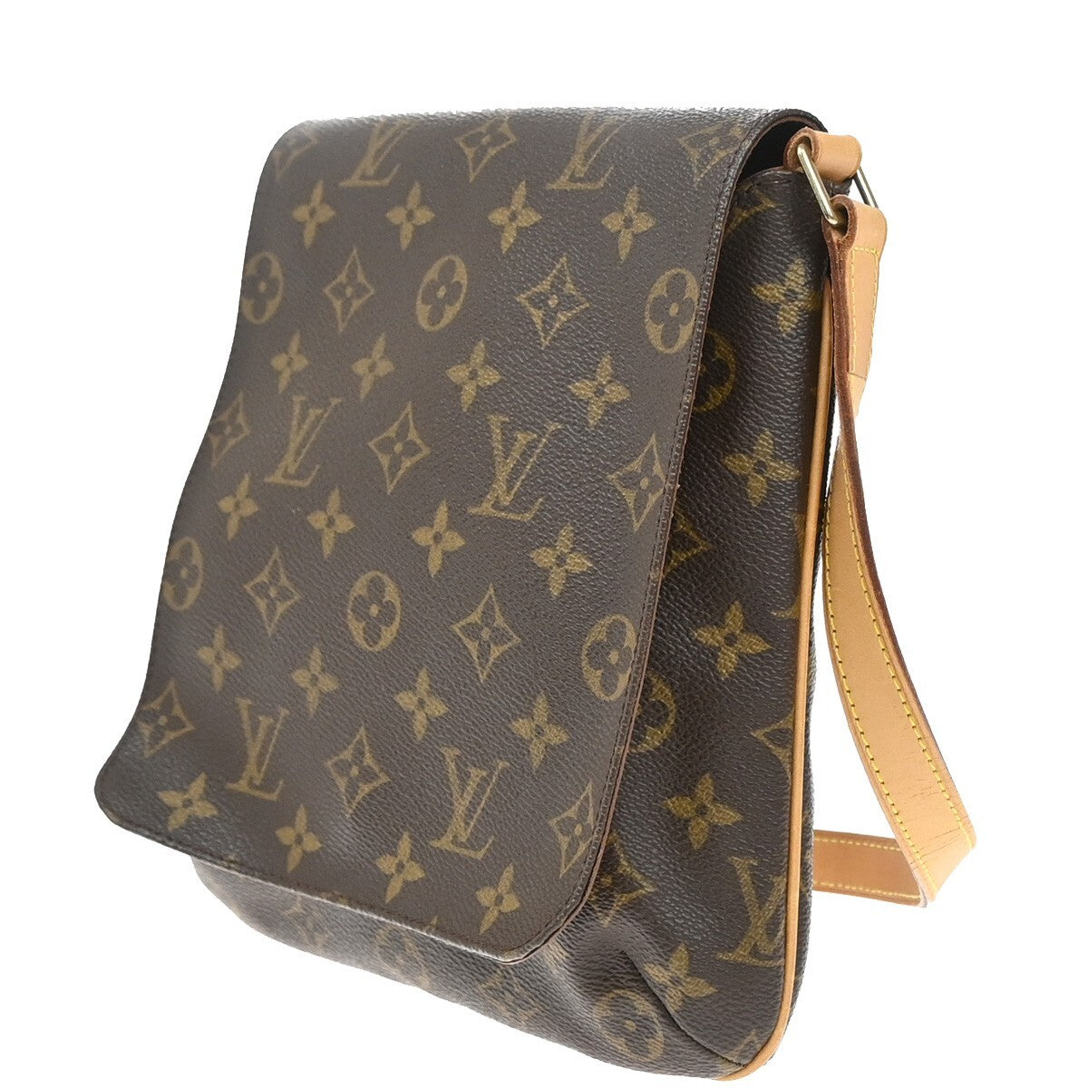 Louis Vuitton Musette Salsa Handbag Monogram Canvas, BROWN, CANVAS, Shoulder bag