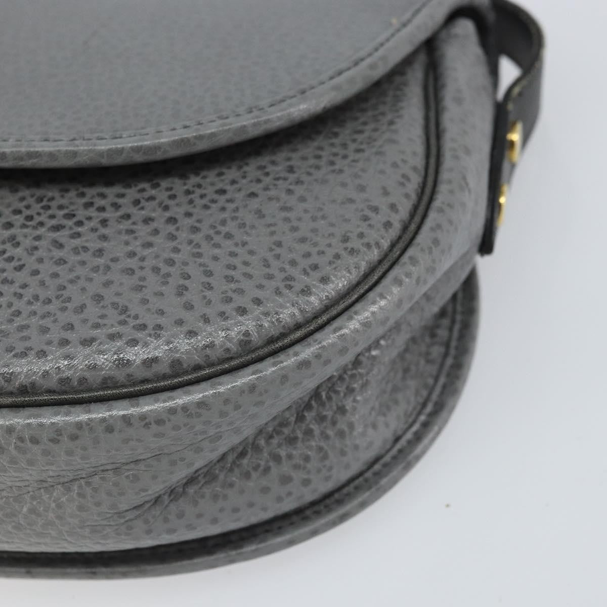 Christian Dior CD Shoulder bag Leather, GRAY, LEATHER, Shoulder bag