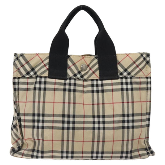 Burberry Nova Check Tote Nylon, BEIGE, NYLON, Tote bag