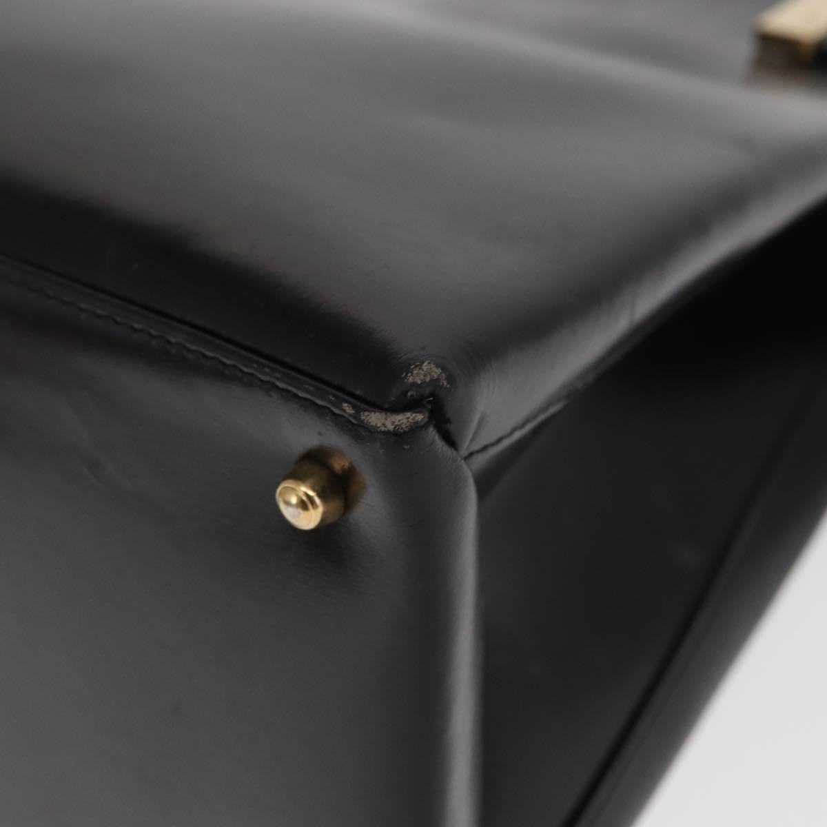 Gucci Vintage Handbag Leather, BLACK, LEATHER, Handbag