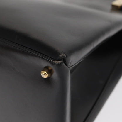 Gucci Vintage Handbag Leather, BLACK, LEATHER, Handbag