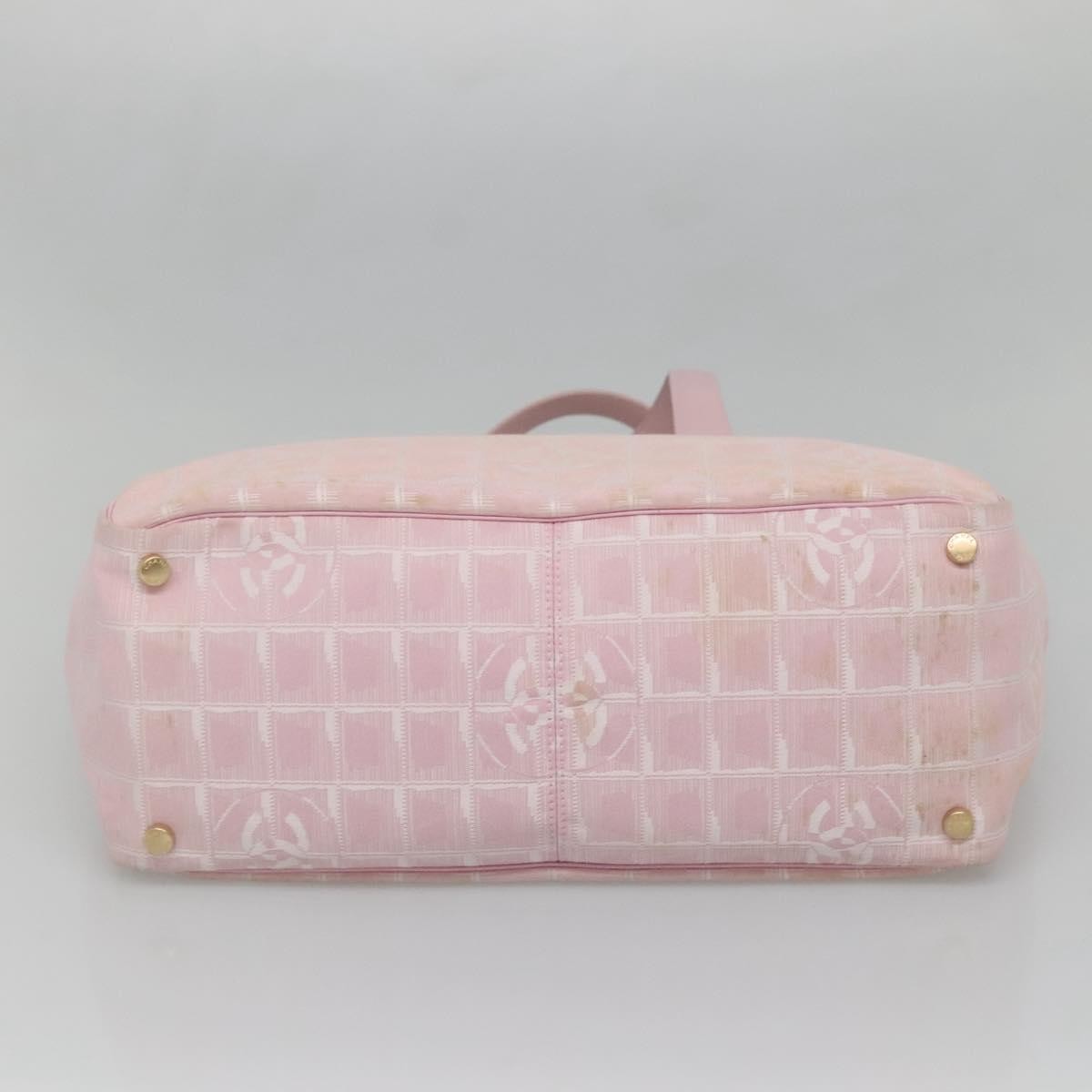 Chanel Travel Line Tote Nylon, PINK, NYLON, Tote bag