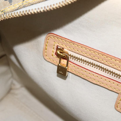 Louis Vuitton Marie Handbag Mini Lin, BLUE, CANVAS, Handbag