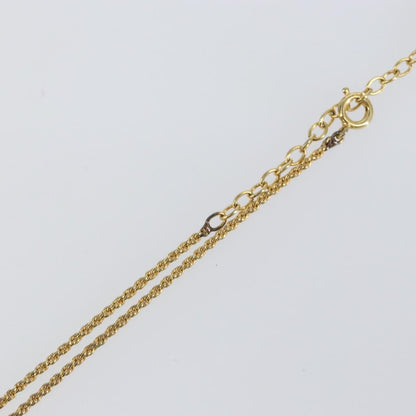 Christian Dior CD Pendant Necklace Metal, GOLD, METAL, Necklace