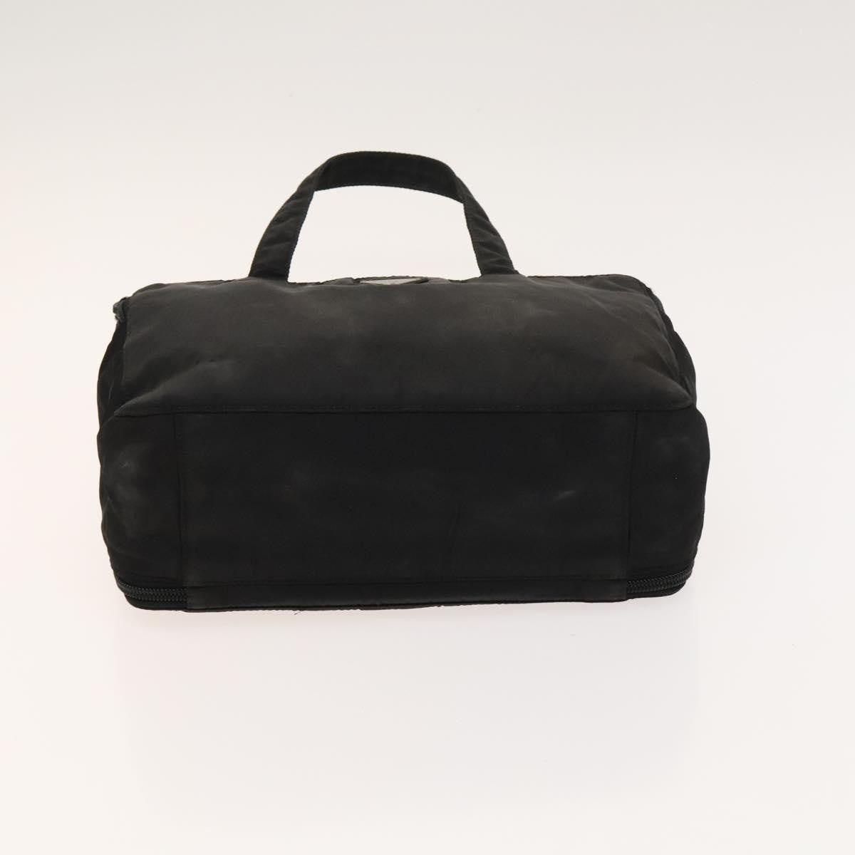 Prada Vintage Zip Handbag Tessuto, BLACK, NYLON, Handbag
