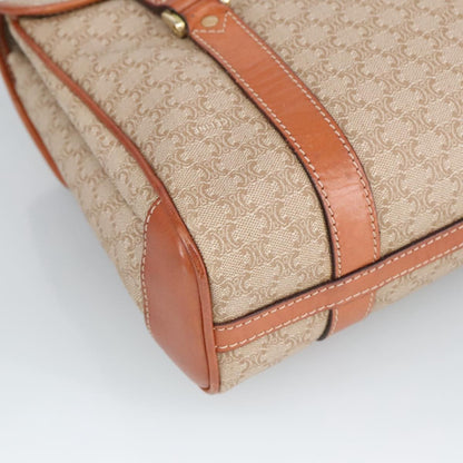 Celine Vintage Macadam Handbag Macadam, BEIGE, PVC,CANVAS, Handbag
