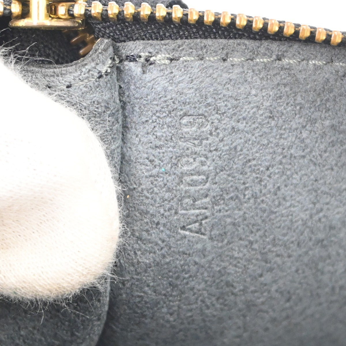 Louis Vuitton Pochette Accessoires Epi Leather, Black, Leather, Clutch