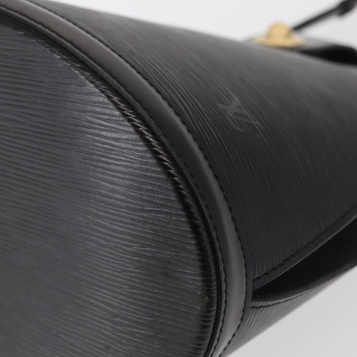 Louis Vuitton Cluny Shoulder Bag Epi Leather, BLACK, LEATHER, Shoulder bag