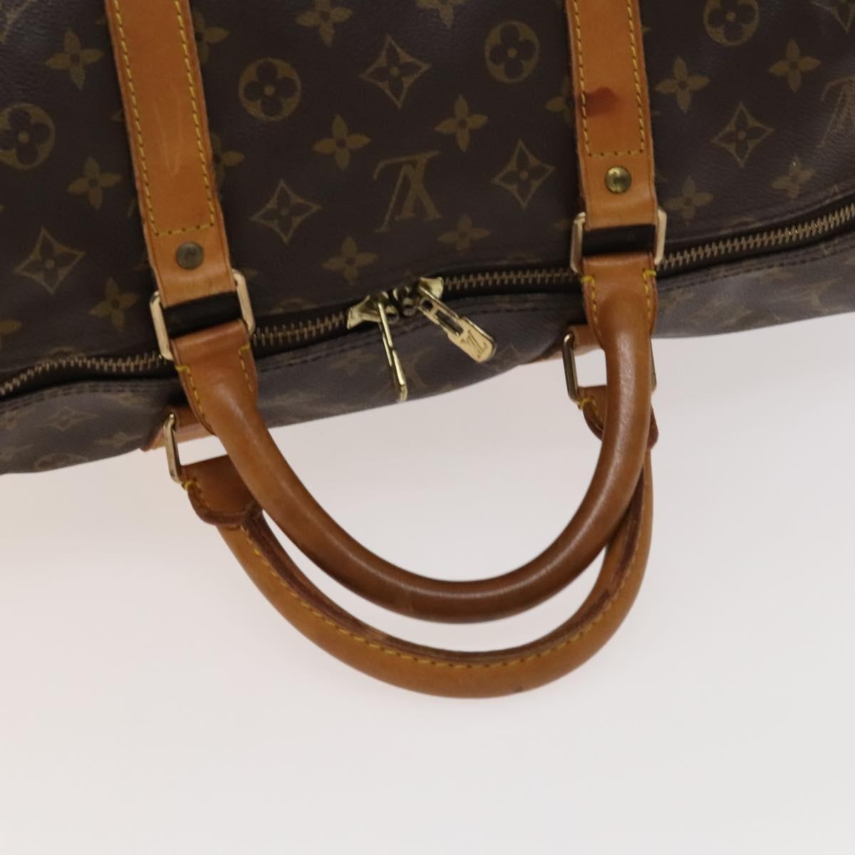 Louis Vuitton Keepall Bag Monogram Canvas, BROWN, CANVAS, Travel bag